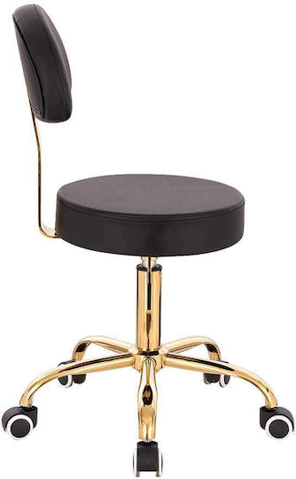 Salon Stools Räder Friseursalon- und Spa-Hocker Schwarz