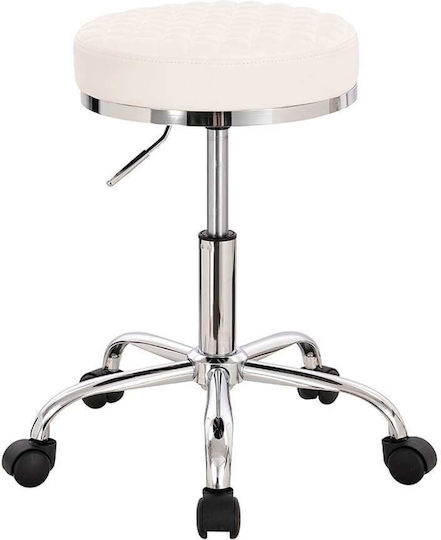 Salon Stools Wheeled Stool White 5420174