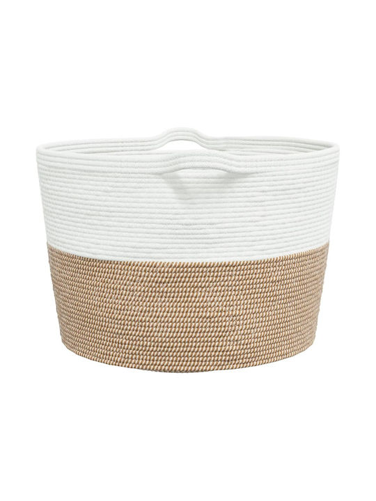 vidaXL Laundry Basket Fabric Folding 60x60x36cm Brown