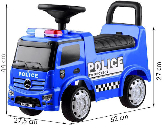 Jokomisiada Mercedes Police Αυτοκινητάκι Ride On Μπλε