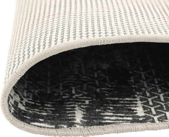 vidaXL Rutschfest Teppich Rund Synthetisch,Polyester/Cotton/Leather Multicolour