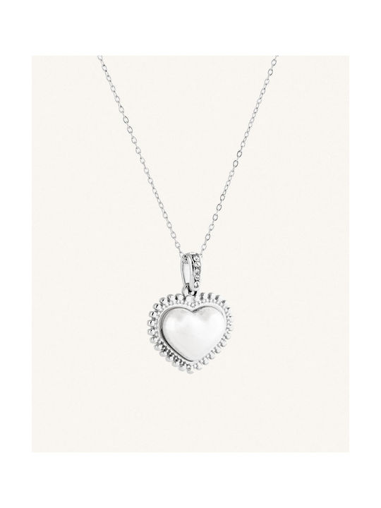 StanStefan Necklace with design Heart from Steel