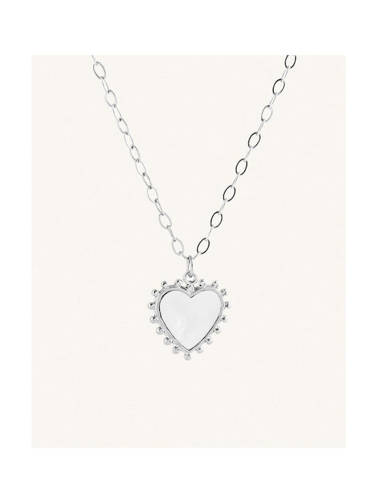 StanStefan Necklace with design Heart from Steel