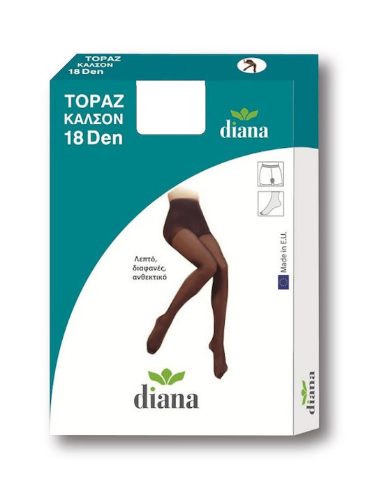 Diana Transparent Ciorapi dama ΛΕΥΚΟ