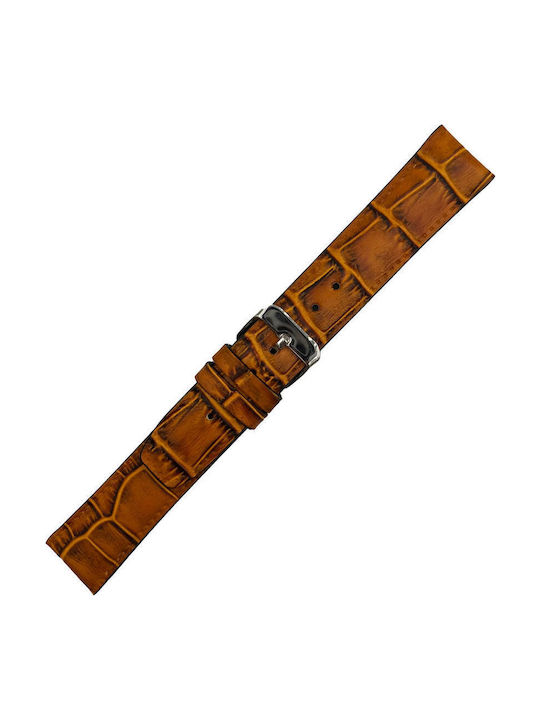 Tzevelion Lederriemen Tabac Braun 18mm