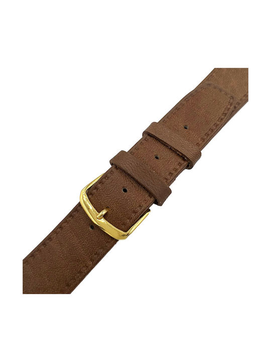 Tzevelion Leather Strap Tabac Brown 24mm