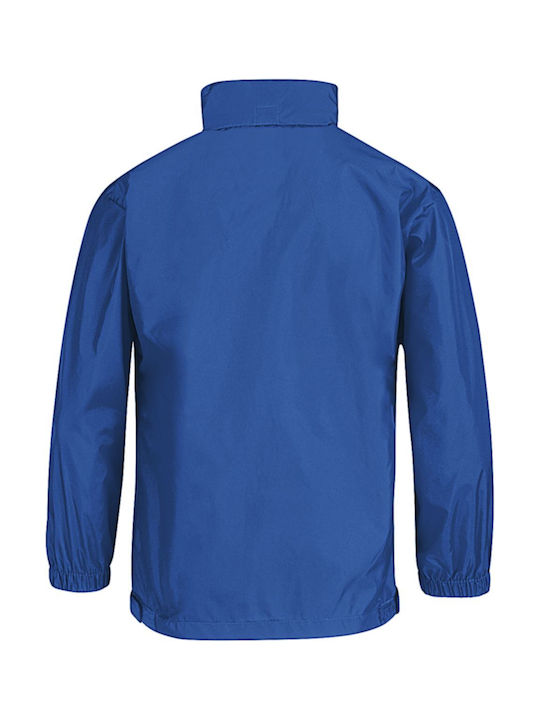 Children's windbreaker B & C Sirocco-Kids Royal