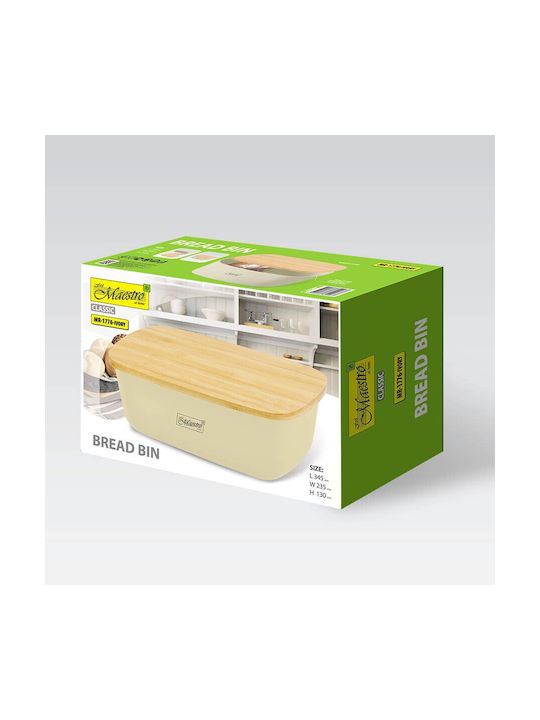 Maestro Lunchbox Kunststoff Beige 34.5x13cm 1Stück