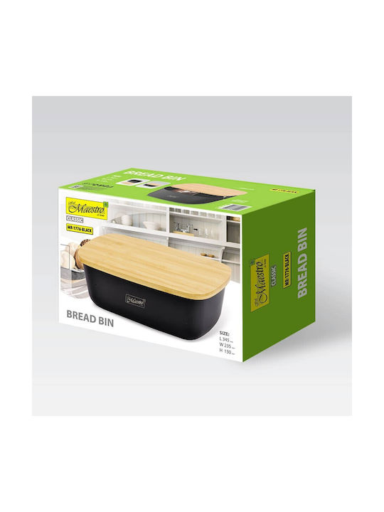 Maestro Lunchbox Kunststoff Schwarz 34.5x13cm 1Stück