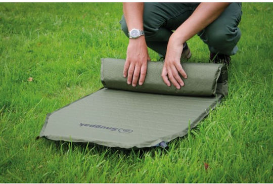 Snugpak Mat Самонадуване Единично Подложка за къмпинг 120x51см С дебелина 2.5см в Каки цвят