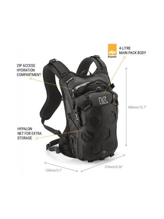 Kriega Rucsac pentru spate pentru călărie Negru 9lt