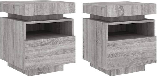 Комоди Дървени Grey Sonoma 2бр 40x39x48.5см