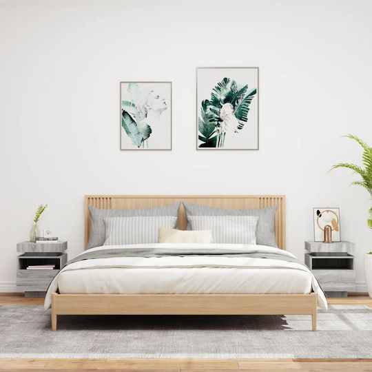 Комоди Дървени Grey Sonoma 2бр 40x39x48.5см