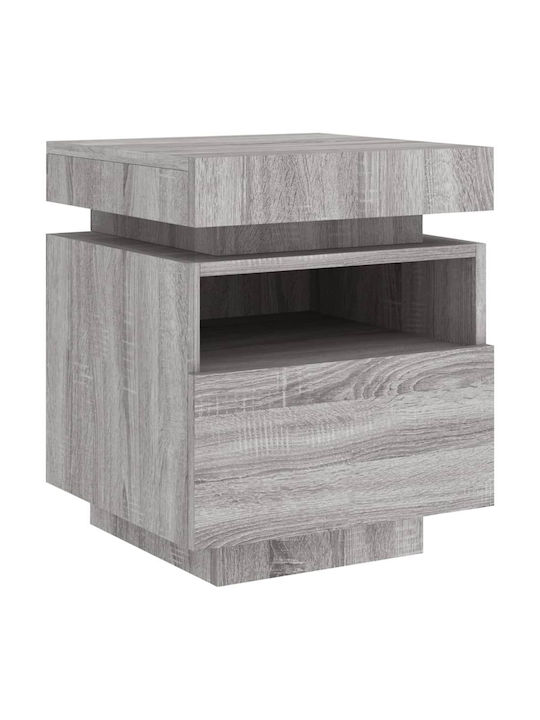 Wooden Gray Sonoma Bedside Tables 2 Pieces 40x39x48.5cm