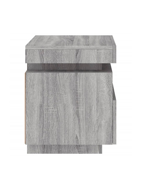 Wooden Gray Sonoma Bedside Tables 2 Pieces 40x39x48.5cm