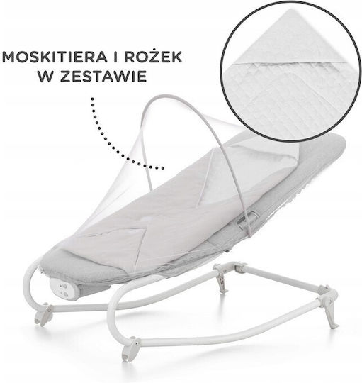 Kinderkraft Electric Relax pentru Bebeluși Felio 2 cu Vibrații Gri pentru Copil până la 9kg
