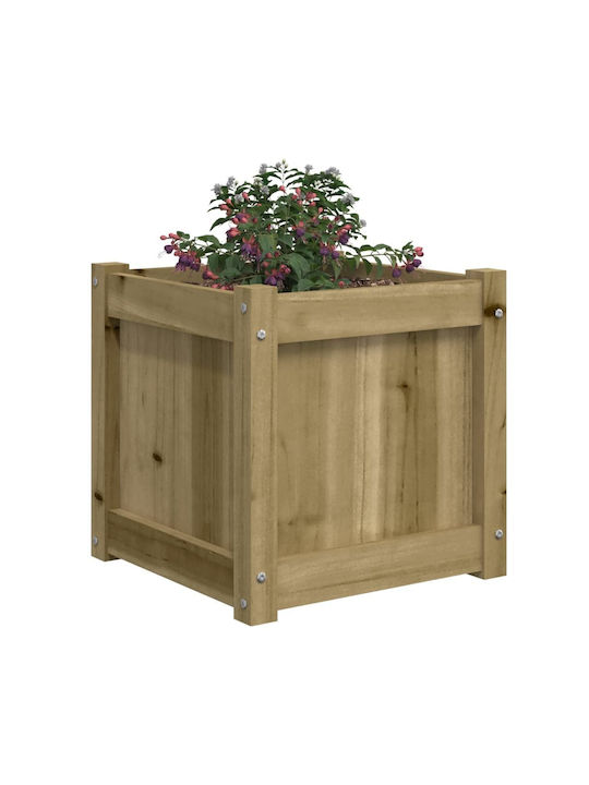 vidaXL Garden Set 2 Planters Wooden Brown