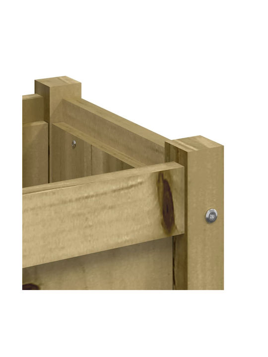 vidaXL Garden Set 2 Planters Wooden Brown