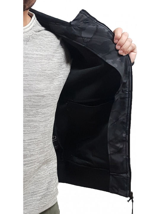 Geci Barbati A Iarna Waterproof și cu Protecție Împotriva Vântului Black Camo