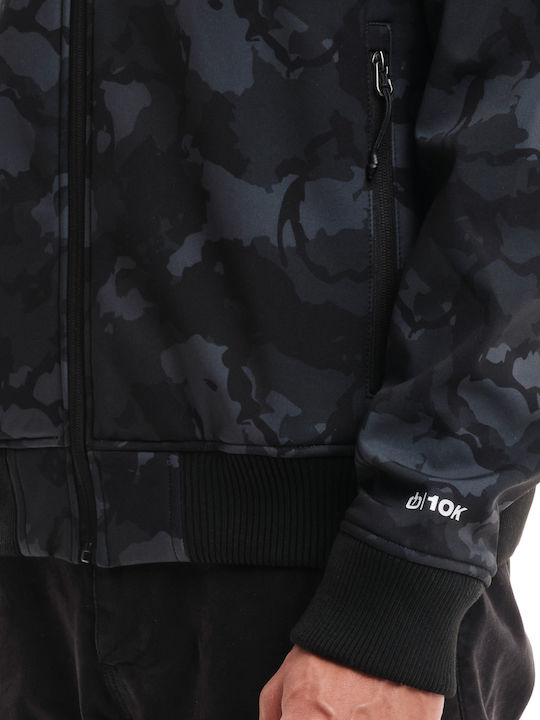 Geci Barbati A Iarna Waterproof și cu Protecție Împotriva Vântului Black Camo