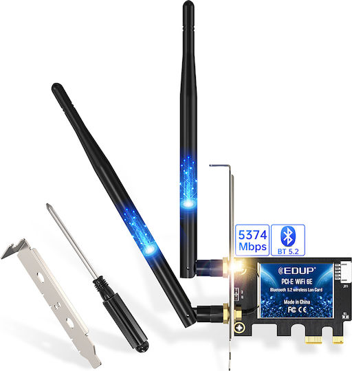 EDUP M.2 Ασύρματη Κάρτα Δικτύου (574Mbps) PCI-e