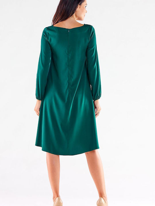 Awama Mini Kleid Grün