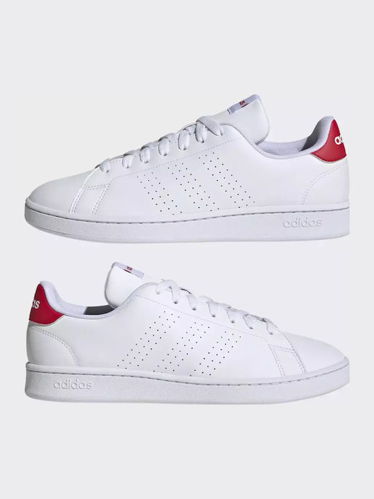 Advantage Adidași Pentru Bărbați Albi / Roșii