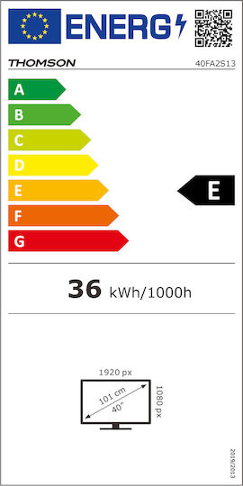 Thomson Smart Τηλεόραση 40" Full HD LED 40FA2S13 (2023)