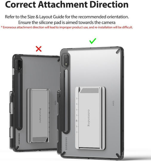 Ringke Fusion Combo Klappdeckel Gray (Samsung Galaxy Tab S7) FC475R40