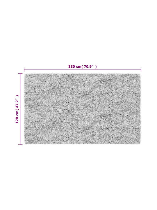 vidaXL Rutschfest Teppich Rechteckig Synthetisch,Polyester/Cotton/Leather Black and White