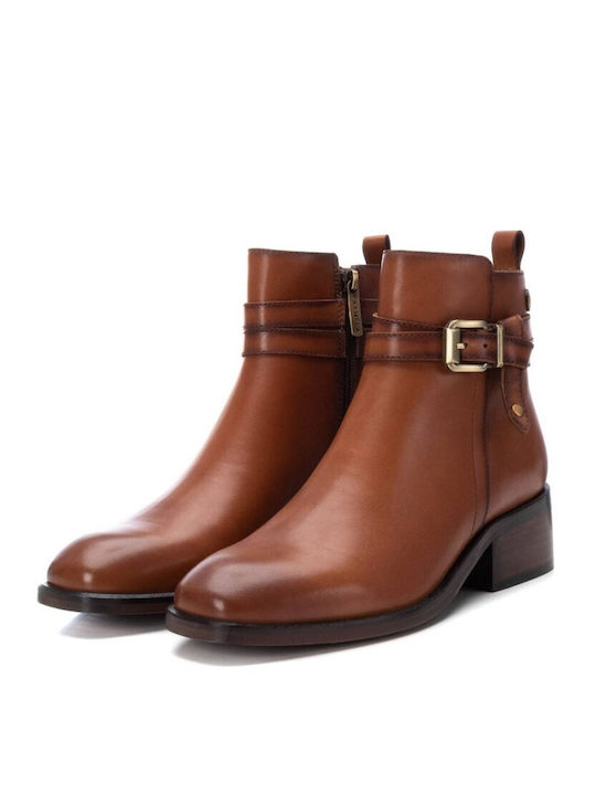 Carmela Footwear Leder Damen Knöchelstiefel Braun