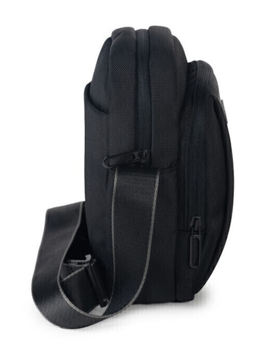 Herrentasche Schulter / Crossbody Schwarz