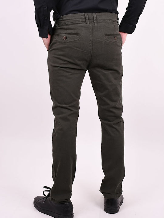 Dsplay Men's Trousers Chino Khaki