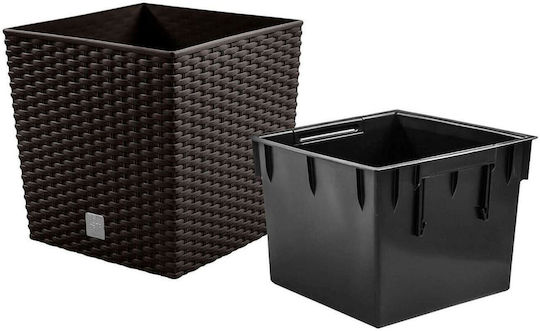 Prosperplast Rato Set 2 Ghivece Plastice Maro