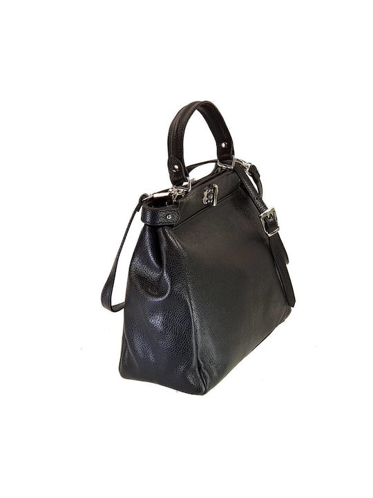 AC Leder Damen Tasche Schulter Schwarz