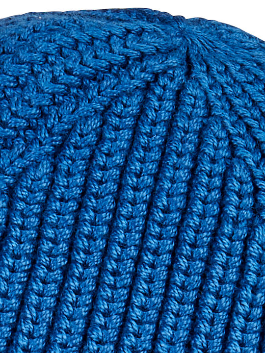 Beanie Unisex Σκούφος Πλεκτός σε Μπλε χρώμα