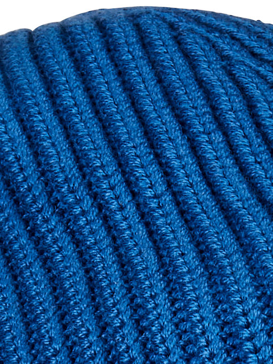 Beanie Unisex Σκούφος Πλεκτός σε Μπλε χρώμα
