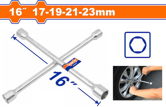 Wadfow Cross Car Wheel Wrench 17/19/21 and 23mm