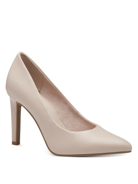 Marco Tozzi Synthetic Leather Beige High Heels