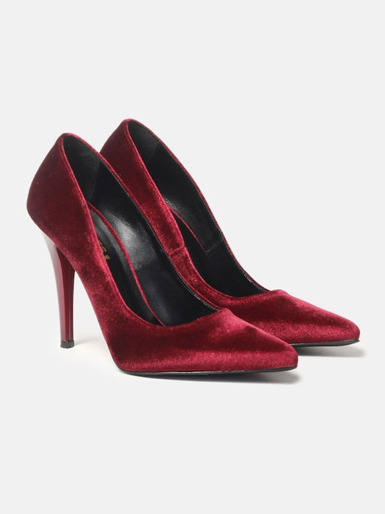 InShoes Pointed Toe Burgundy Heels