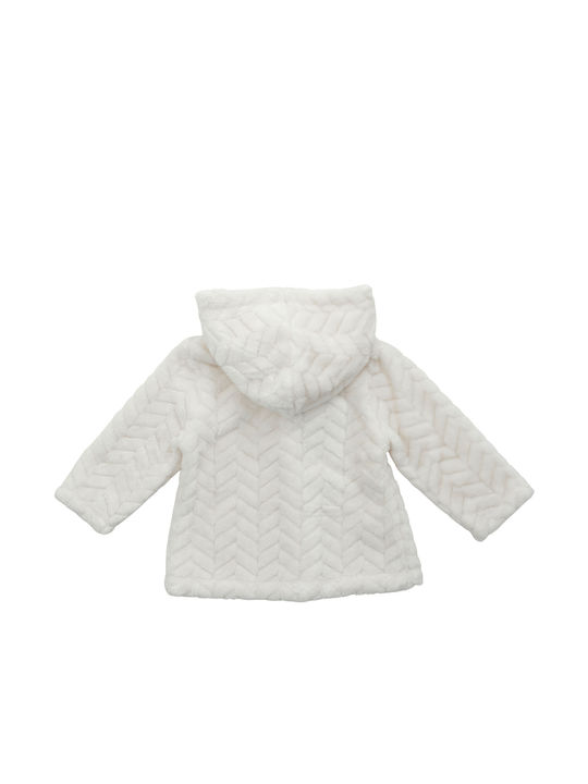 Babylon Kids Cardigan Woolen with Hood Ecru