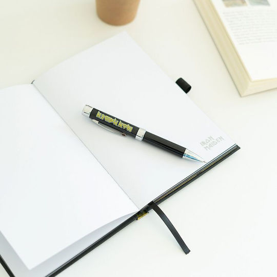 Grupo Erik Notebook A5 96 Sheets with Hard Cover and Pen Holder Black