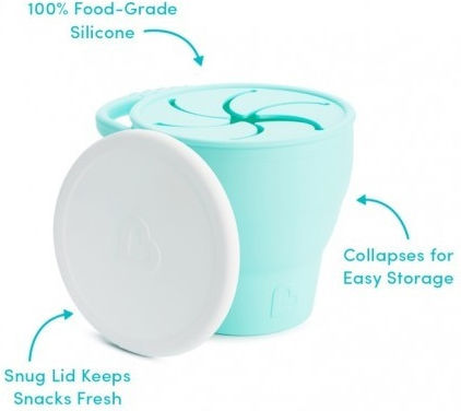 Munchkin Turquoise Silicone Snack Container for 6+ Months