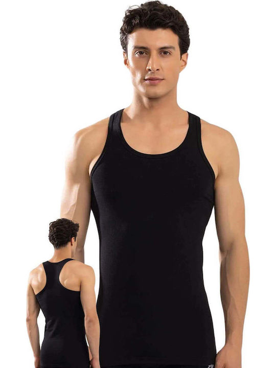 Tricou de Corp pentru Bărbați Mâneca Scurtă Negru