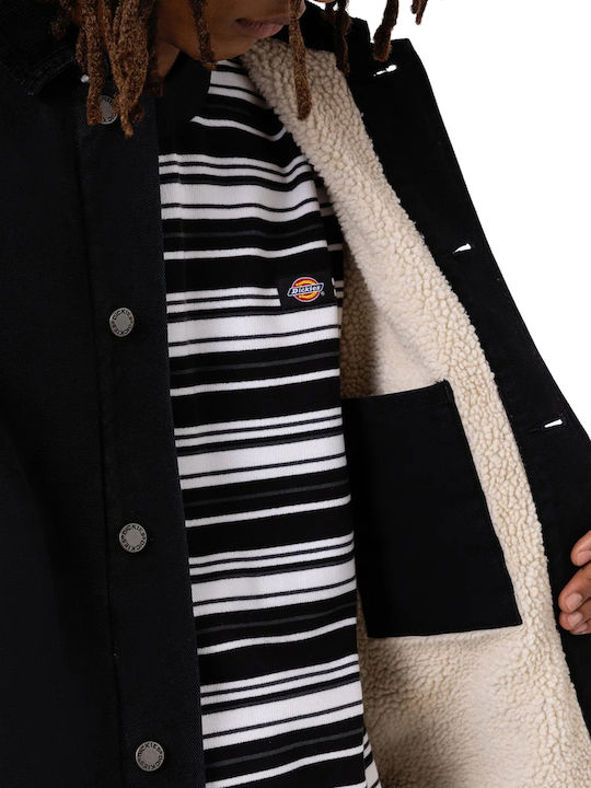 Canvas Chore Winter Jacke Schwarz