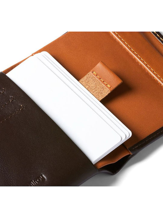 Coin Wallet Δερμάτινο Ανδρικό Πορτοφόλι με RFID Καφέ