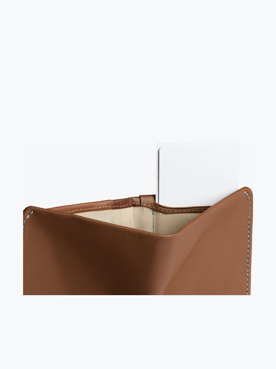 Coin Wallet Leather Men's Wallet with RFID Brown