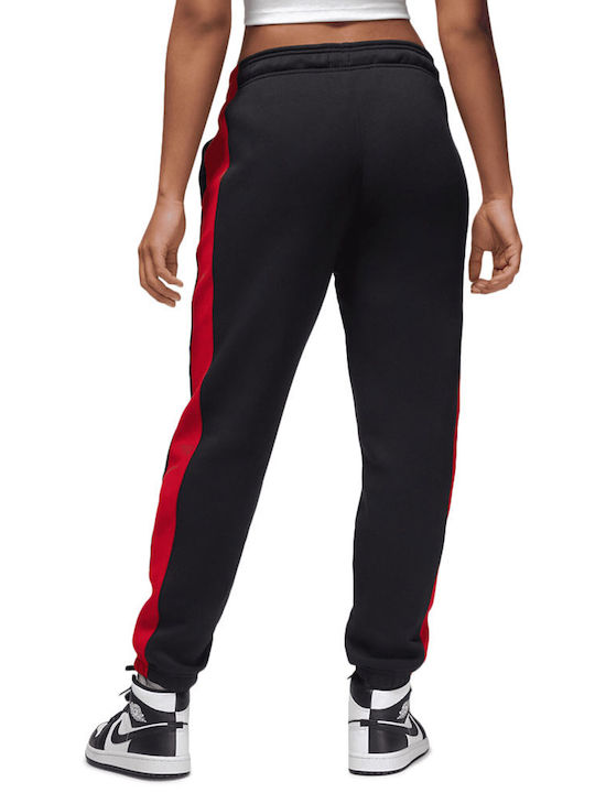 Jordan Pantaloni de trening pentru femei cu cauciuc BLACK Fleece