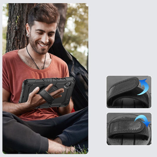 Tech-Protect X-Armor Back Cover Ανθεκτική Μαύρη (Galaxy Tab A9)
