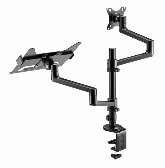 Gembird + Notebook Tray Halterung Auf dem Schreibtisch Monitor bis 32" mit Arm